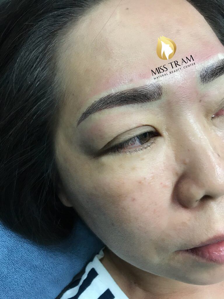 Compare Before and After Pictures of 9D Threaded Eyebrow Sculpture