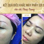 Kết quả điêu khắc mày phẩy sợi 9D - Chị Thùy Trang Nghiên cứu