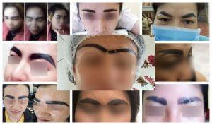 Repair Service Removed Eyebrows Sprayed, Embroidery, Sculpting Faulty Ability