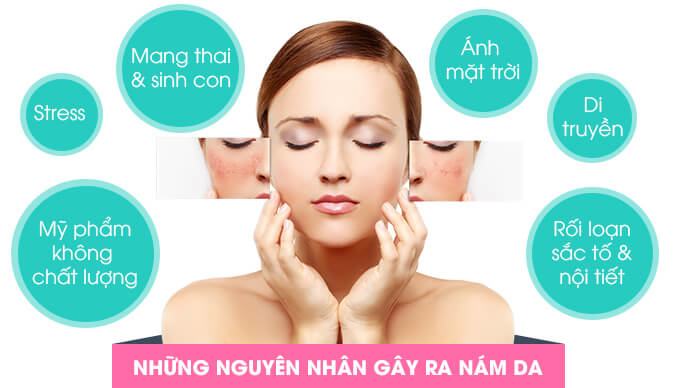 nguyên nhân gây nám da