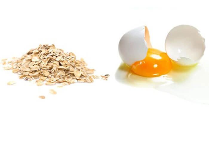 Egg white and oatmeal mask