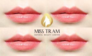 The Process of Spraying Baby Pink Lips At Miss Tram Learn