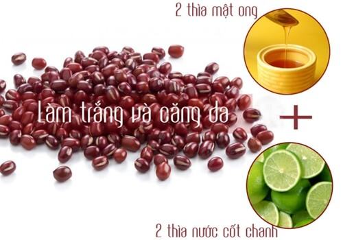 Uses of red bean powder mask