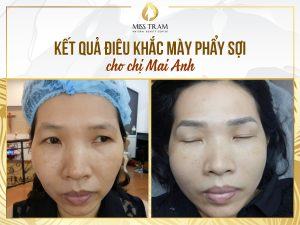 Kết Quả Điêu Khắc Mày Phẩy Sợi Đẹp Cho Chị Mai Anh Phổ biến