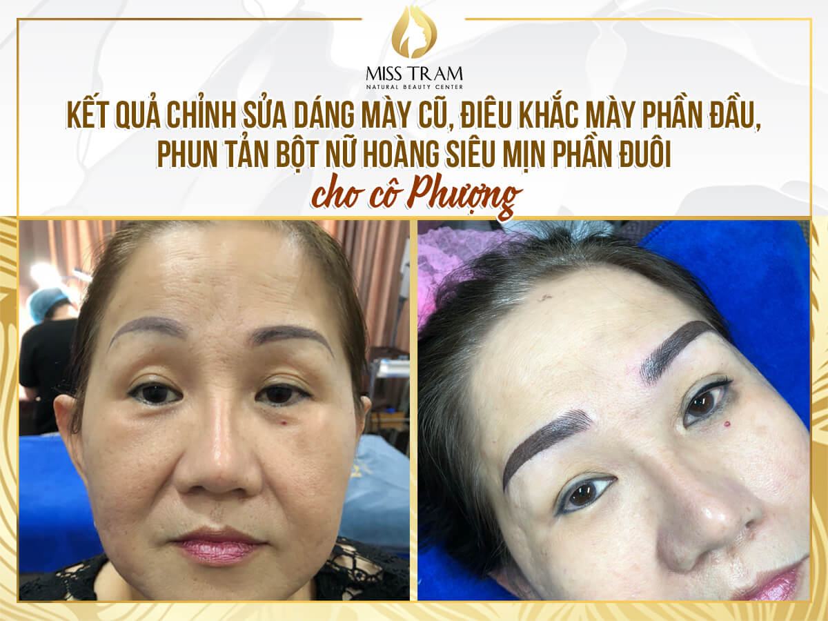Old Eyebrows Treatment - Top Sculpting & Super Fine Powder Spraying for Miss Phuong Popular