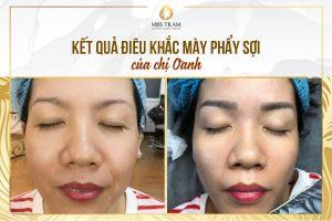 Result of Super Beautiful Eyebrow Sculpture for Sister Oanh Research