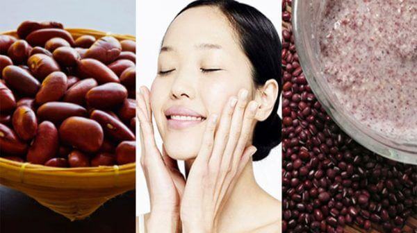Effective whole body whitening method with red bean powder