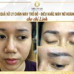 Kết Quả Mày Chị Linh Sau Khi Xử Lý Và Điêu Khắc Mày Nữ Hoàng Nghiên cứu