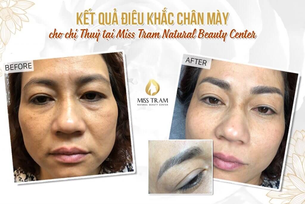 The result of Beautiful Eyebrow Sculpture for Sister Thuy is remarkable