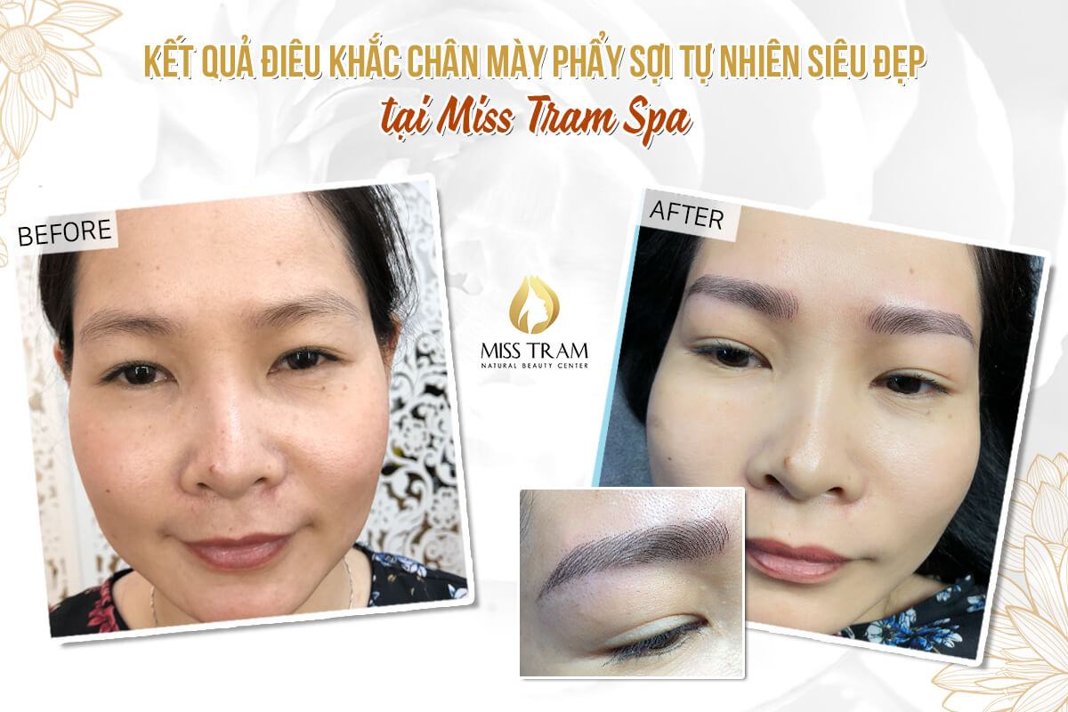 The result of Sister Vy's natural fiber sculpting of her eyebrows Discovered