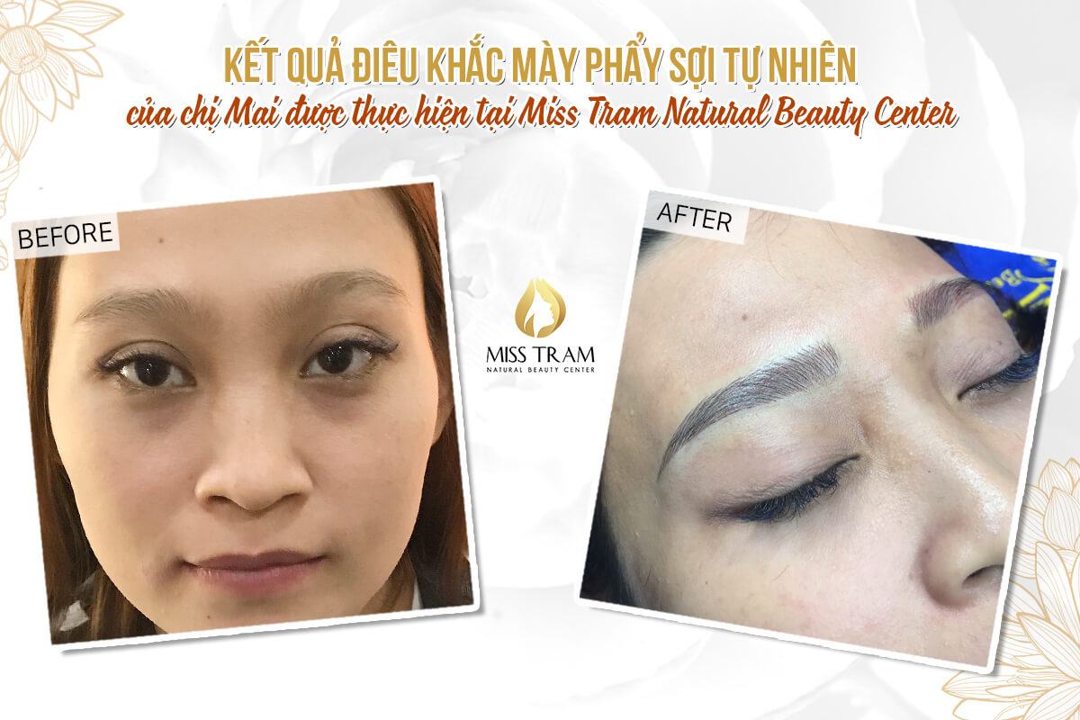 Result of Natural Fiber Eyebrow Sculpture for Sister Mai Authentic