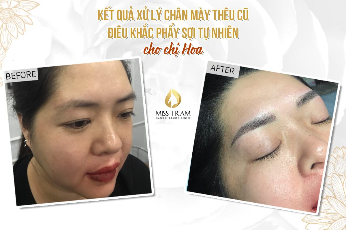 Old Embroidery Eyebrow Treatment Results - New Eyebrow Sculpture For Sister Hoa Remember