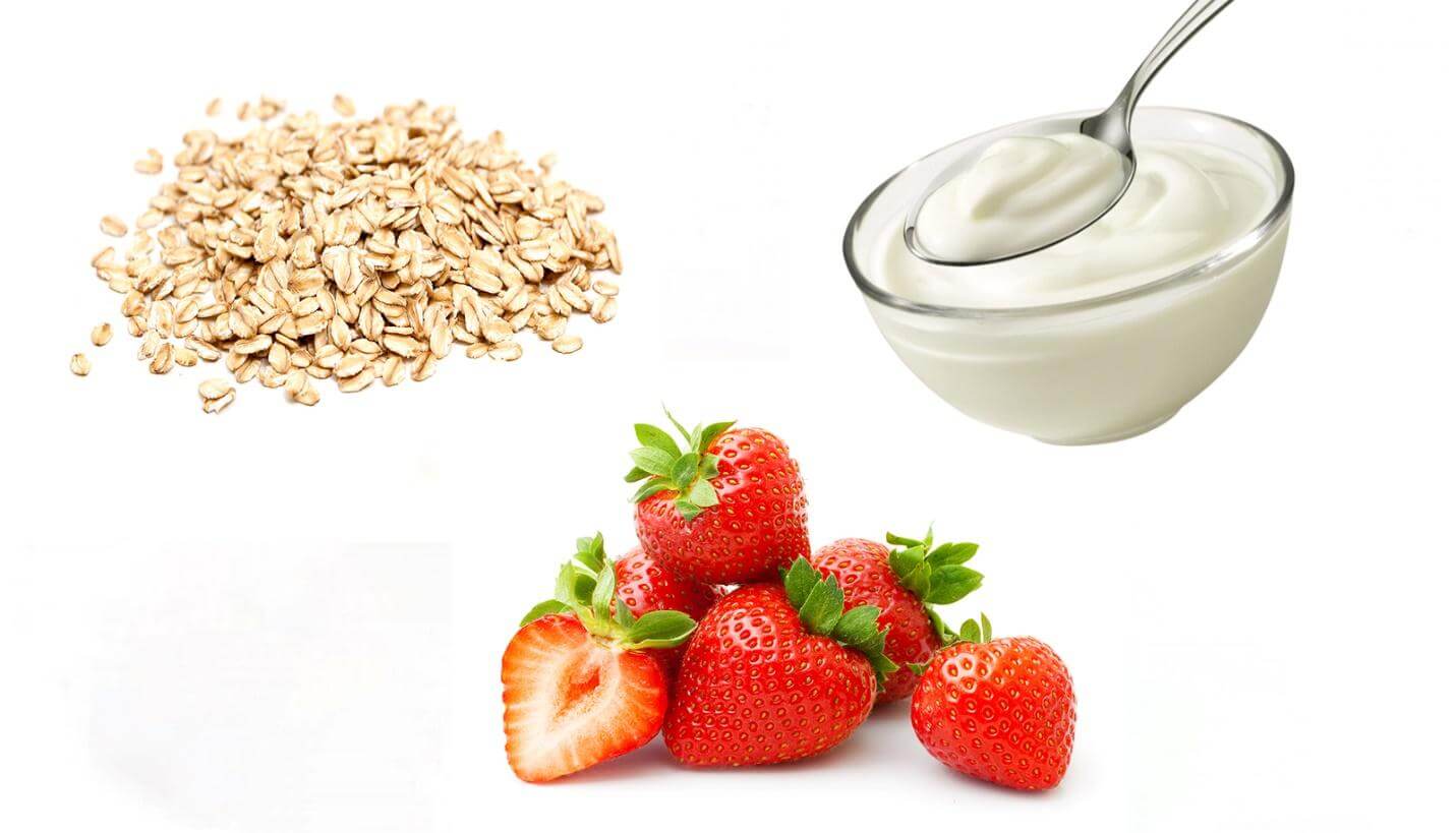 Oatmeal mask to limit sebum for oily skin
