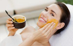 Apply turmeric mask several times a week