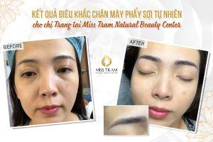 Kết Quả Làm Đẹp Chân Mày Cho Chị Trang Bằng Phương Pháp Điêu Khắc Tin tức