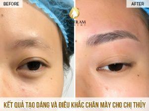 Kết Quả Tạo Dáng Và Điêu Khắc Chân Mày Cho Chị Thuỷ Tin tức