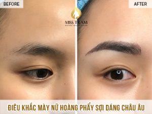 Điêu Khắc Chân Mày Nữ Hoàng Theo Dáng Mày Châu Âu Cho Chị Thảo Tin tức