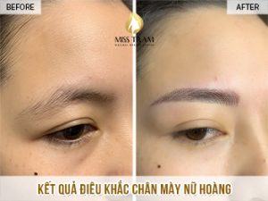 Kết Quả Điêu Khắc Chân Mày Nữ Hoàng Cho Chị Hương Tin tức