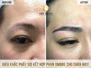 Điêu Khắc Phẩy Sợi Tự Nhiên Kết Hợp Phun Ombre Đuôi Chân Mày Chị Lan Tin tức