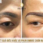 Thực Hiện Điêu Khắc Và Phun Ombre Đuôi Chân Mày Cho Chị Sương Nghiên cứu