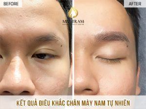 Hoàn Thiện Chân Mày Điêu Khắc Cho Anh Chính Mở mắt