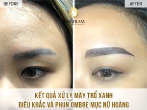 Bạn Thi Xử Lý Mày Cũ - Điêu Khắc Kết Hợp Ombre Chân Mày Mở mắt