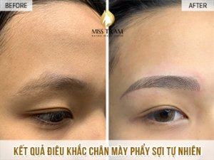 Thực Hiện Điêu Khắc Chân Mày Phẩy Sợi Tự Nhiên Cho Chị Hiếu Tin tức