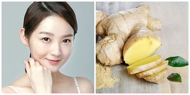 remove moles with fresh ginger