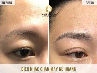 Sculpting Queen's Eyebrows for Sister Nha to Capture