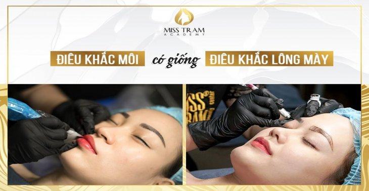 Điêu Khắc Môi Có Giống Điều Khắc Lông Mày Không