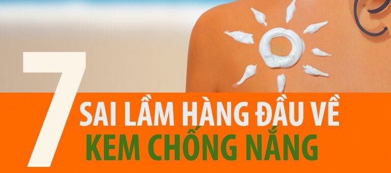 Sai lầm khi sử dụng kem chống nắng