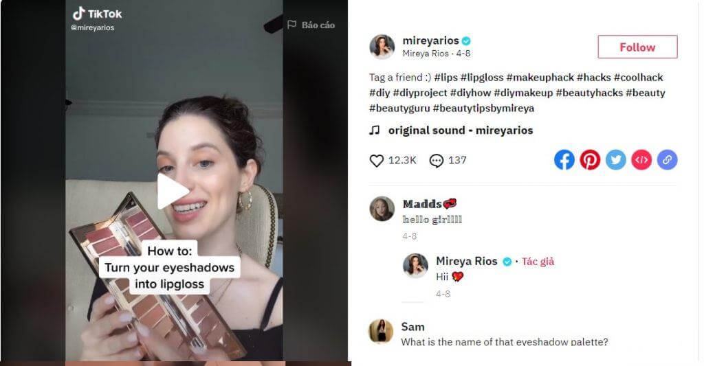 tips trang điểm hữu ích nên học hỏi qua tiktok