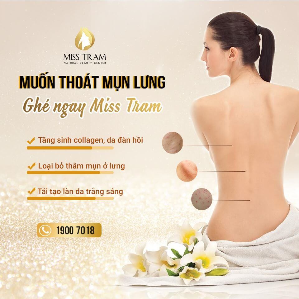 Safe and effective back acne treatment at Miss Tram