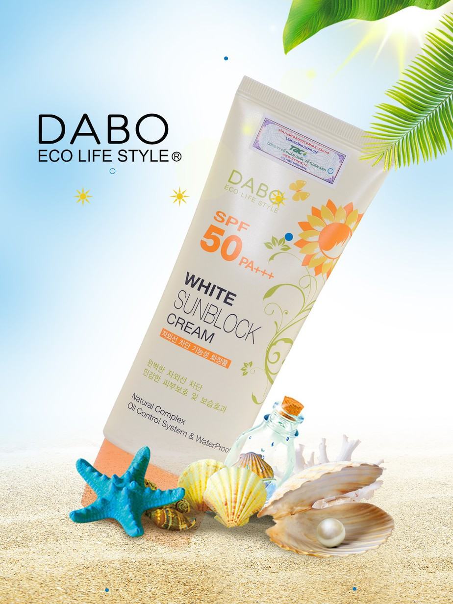 Kem Chống Nắng Dưỡng Da Dabo White Sunblock Cream SPF 50 PA+++