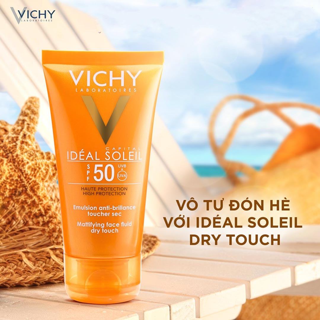 Kem chống nắng Vichy Capital Soleil SPF50 Face Dry Touch