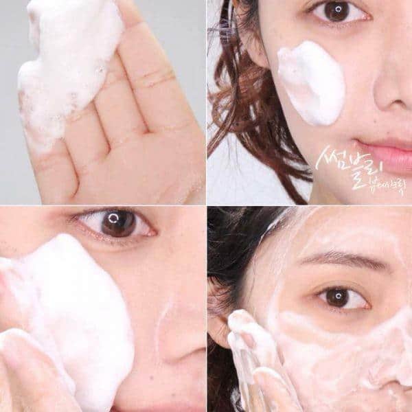 Steps to use face wash
