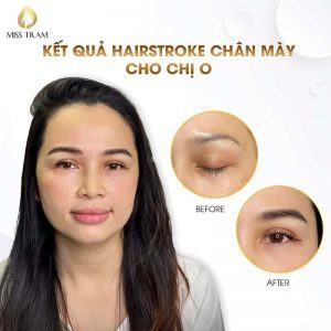 Kết quả điêu khắc mày hairstroke