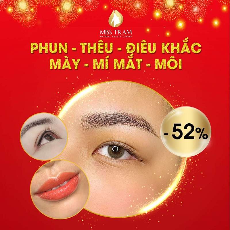 Phun - điêu khắc mày, môi, mí mắt