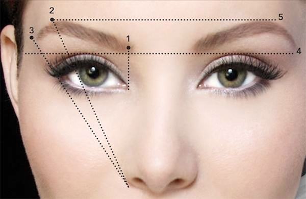How to shape standard eyebrows, beautiful, suitable for face