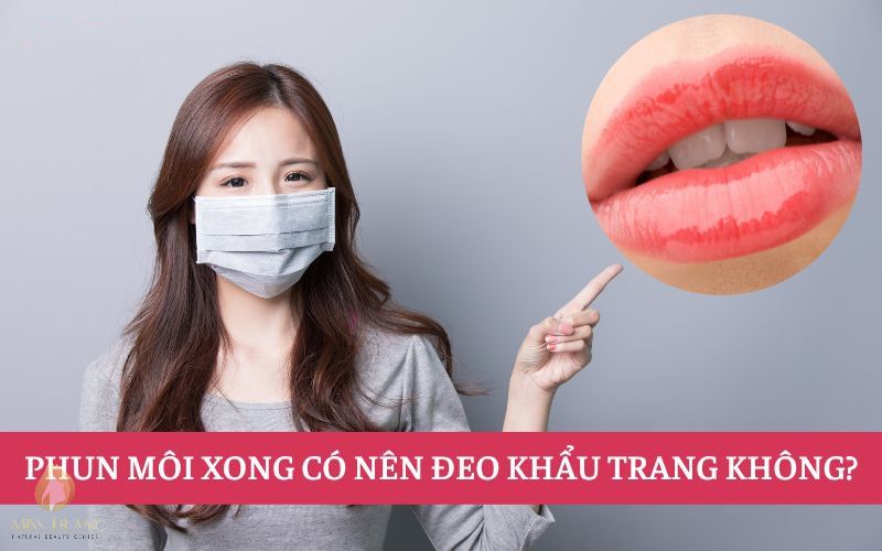 Should I wear a mask after spraying my lips?