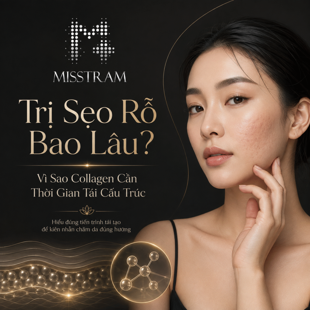 Trị Sẹo Rỗ Bao Lâu? Vì Sao Collagen Cần Thời Gian Tái Cấu Trúc Bạn đã nghe